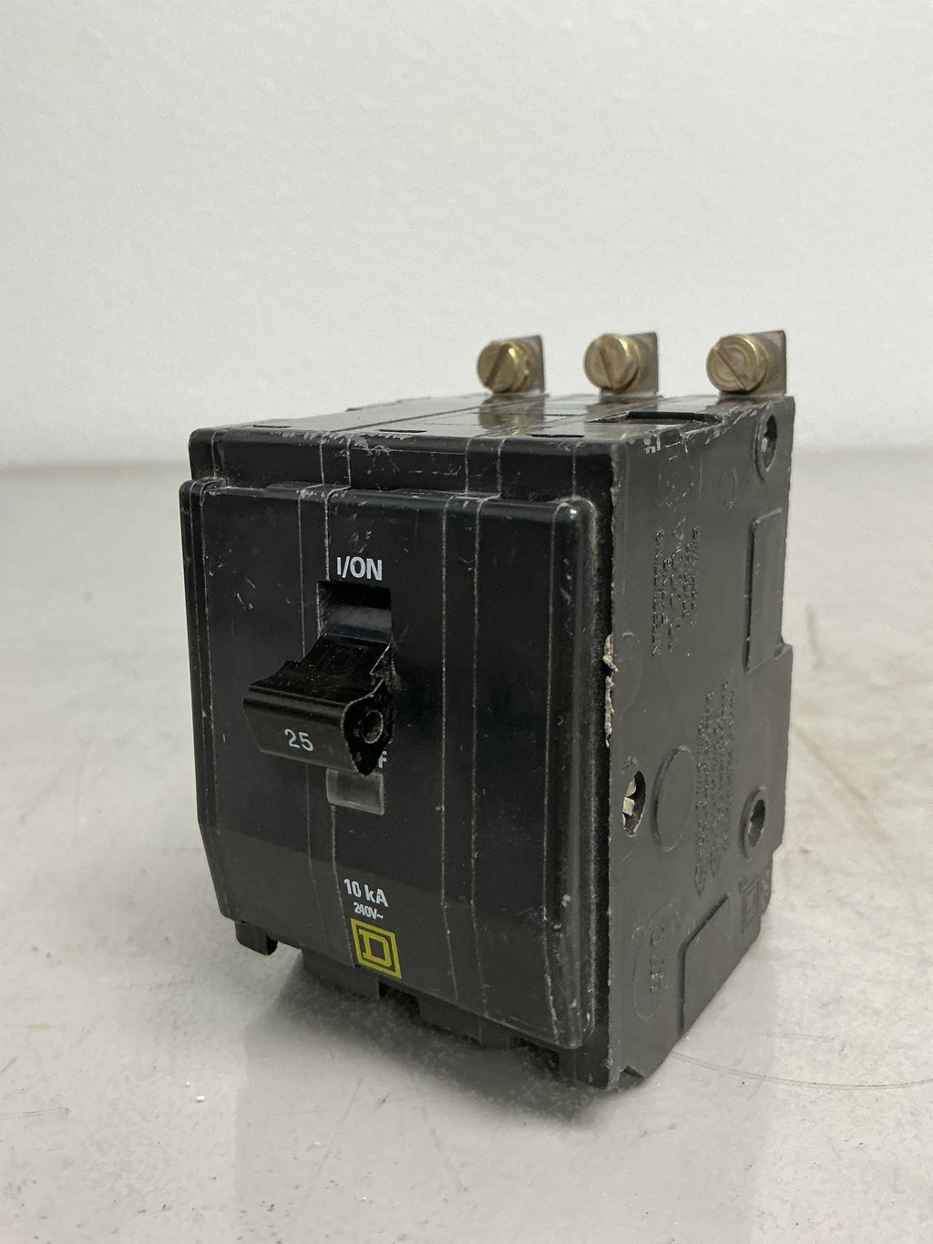 Used Square D QOB325 3 Pole, 25 Amps, 240 Volts