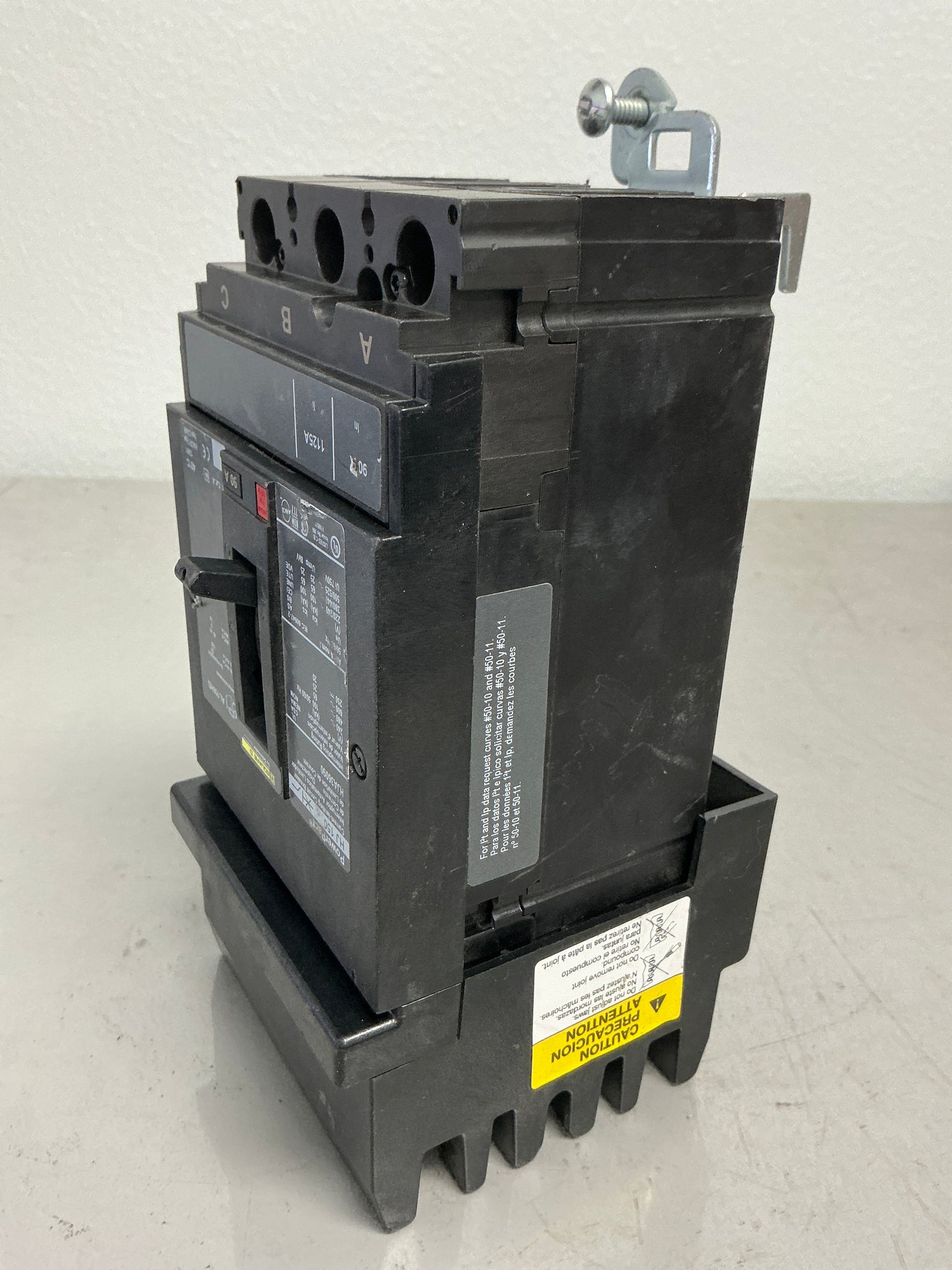 Used Square D HJA36090 3 Pole, 90 Amps, 600 Volts