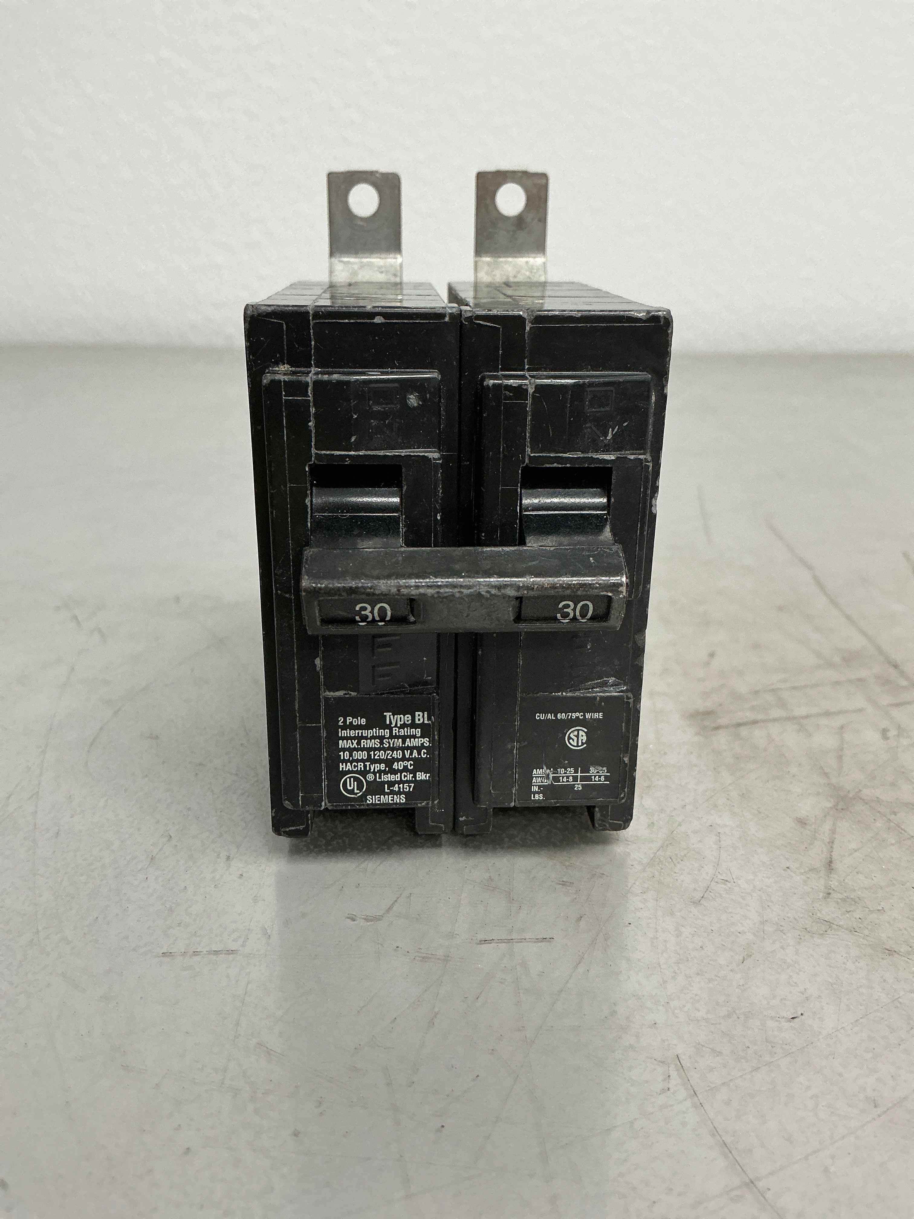 Used Siemens B230 2 Pole, 30 Amps, 240 Volts