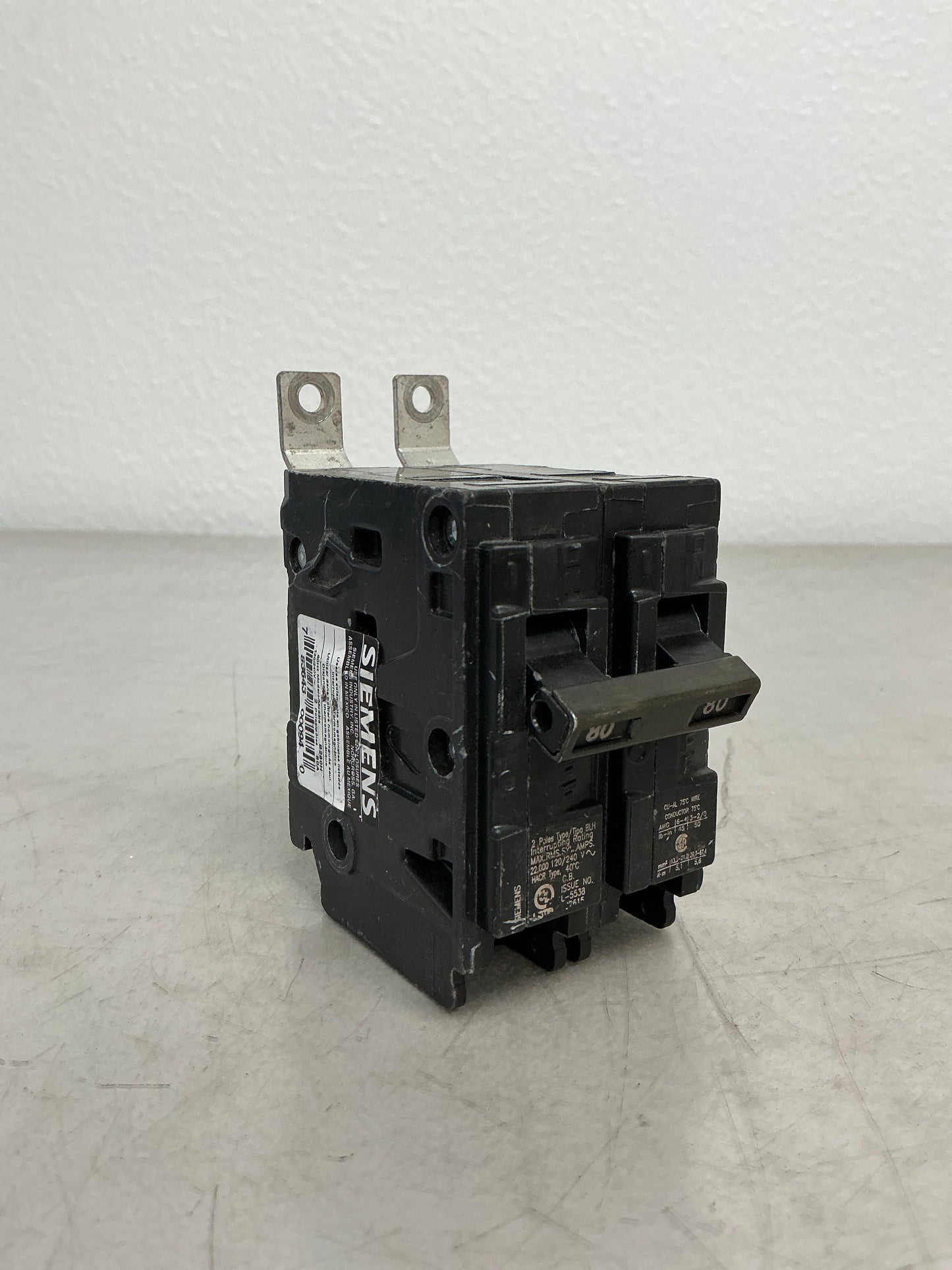 Used Siemens B280H 2 Pole, 80 Amps, 240 Volts