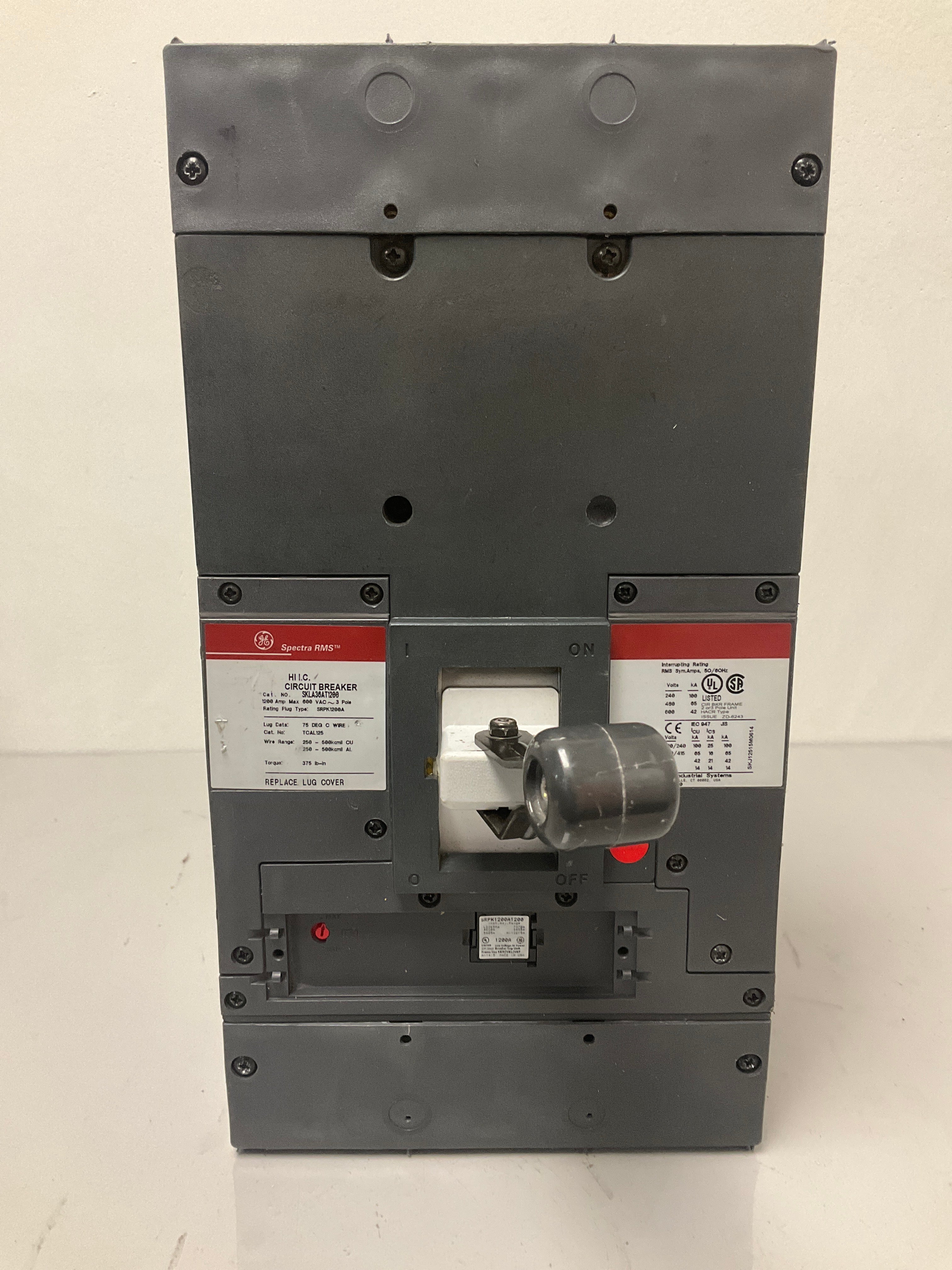 New SKLA36AT1200 3 Pole, 1200 Amps, 600 Volts Circuit Breaker