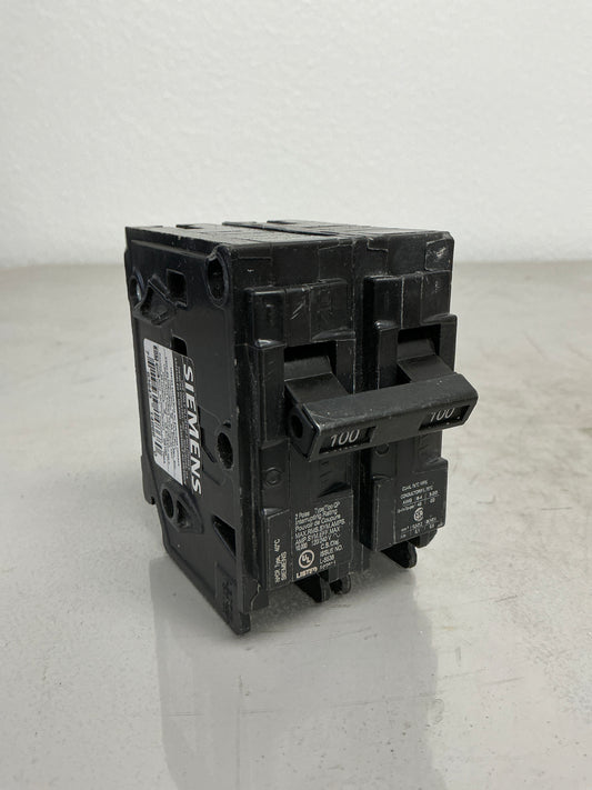 Used Siemens Q2100 2 Pole, 100 Amps, 240 Volts