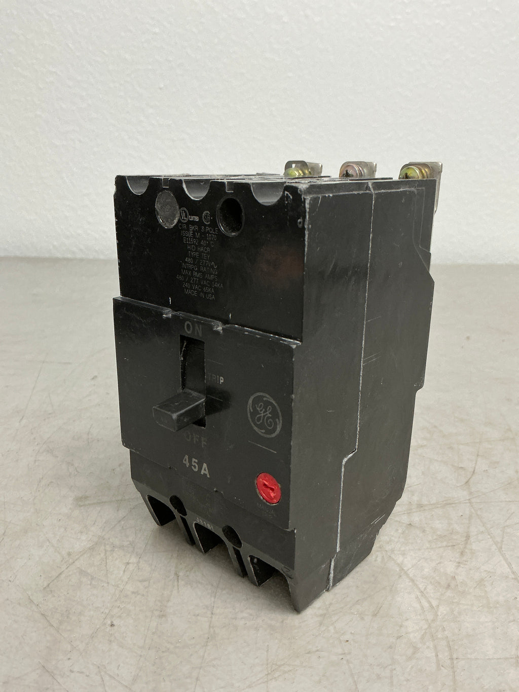 Used TEY345 3 Pole, 45 Amps, 480 Volts Circuit Breaker