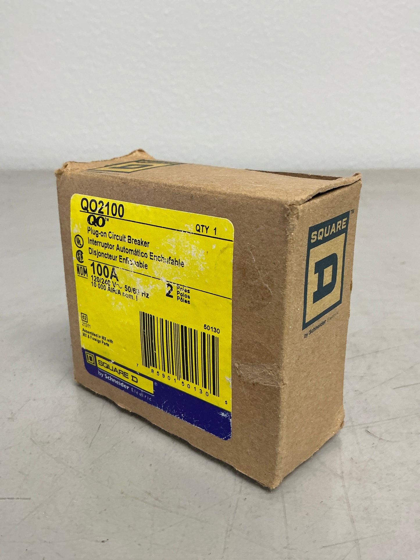 New Square D QO2100 2 Poles, 100 Amps, 240 Volts