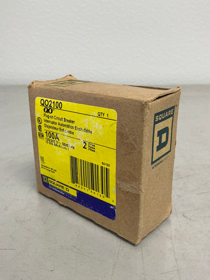 New Square D QO2100 2 Poles, 100 Amps, 240 Volts