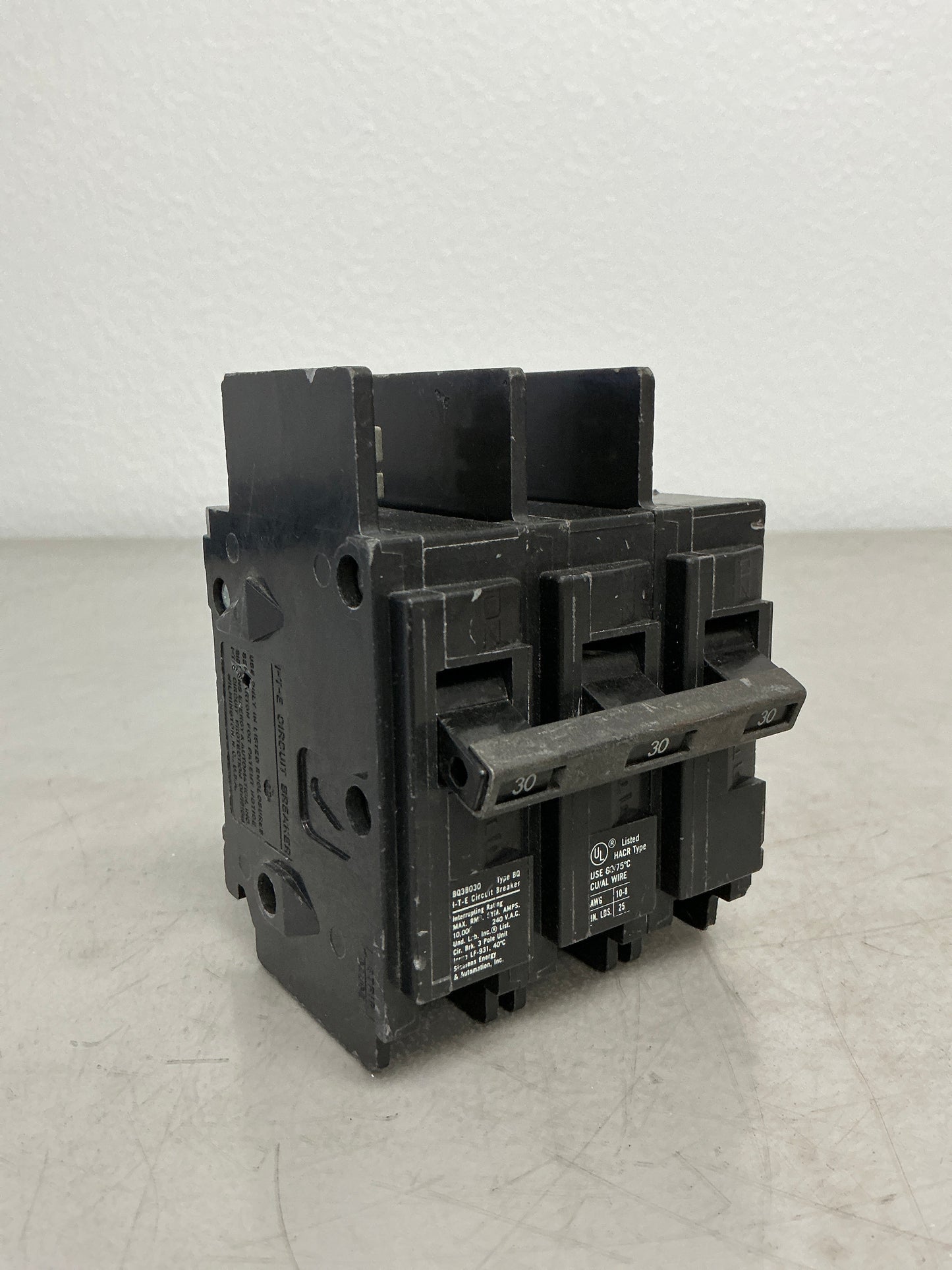 Used BQ3B030 3 Pole, 30 Amps, 240 Volts