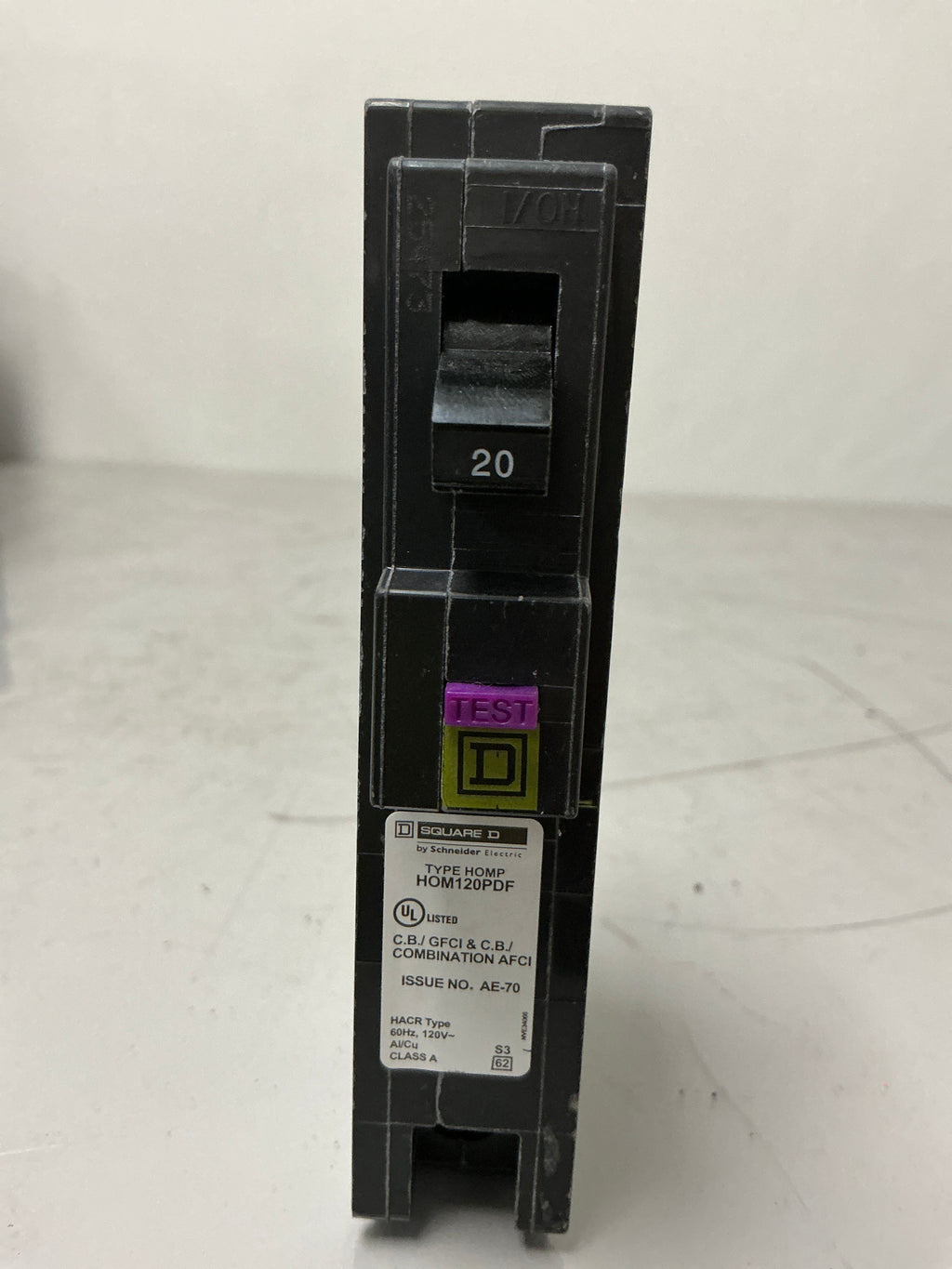 New Square D HOM120PDF 1 Pole, 20 Amps, 120 Volts Circuit Breaker