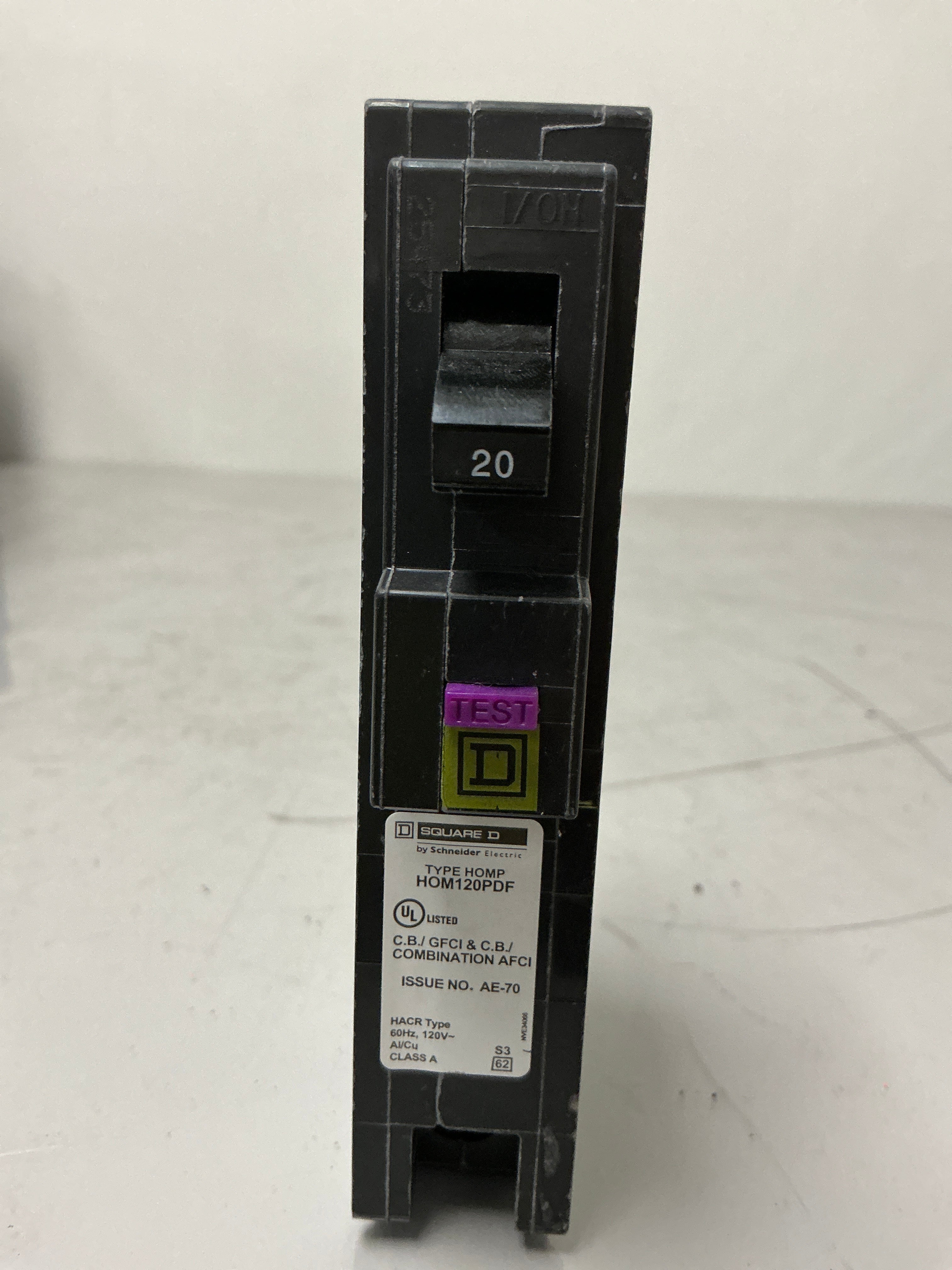 New Square D HOM120PDF 1 Pole, 20 Amps, 120 Volts Circuit Breaker
