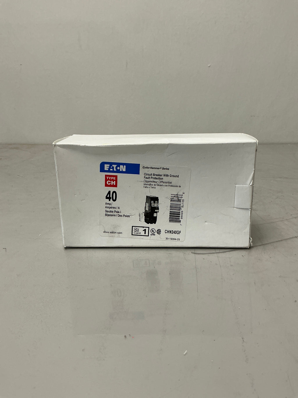 New Eaton CHN240GF 2 Pole, 40 Amps, 120/240 Volt Circuit Breaker