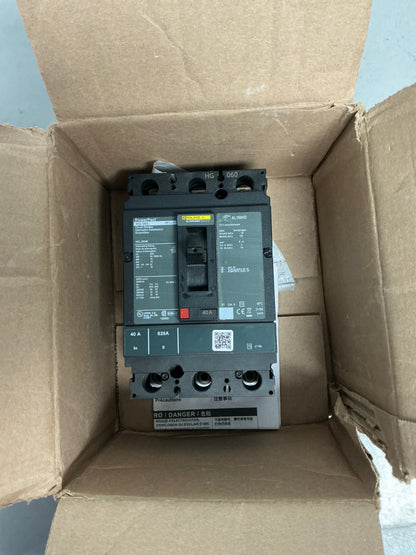 New Square D HGL36040 3 Pole, 40 Amps