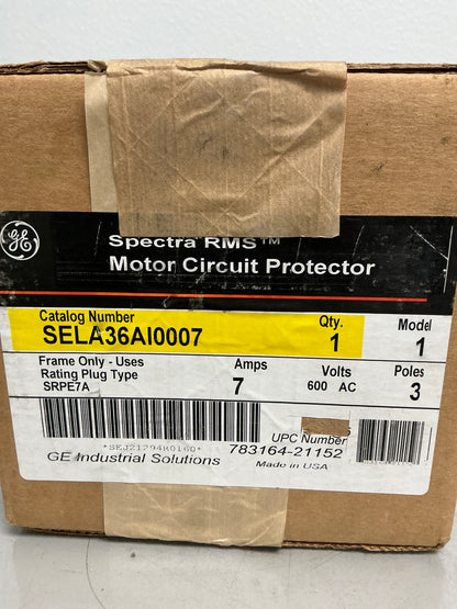 New SELA36AI0007 3 Pole, 7 Amps, 600 Volts