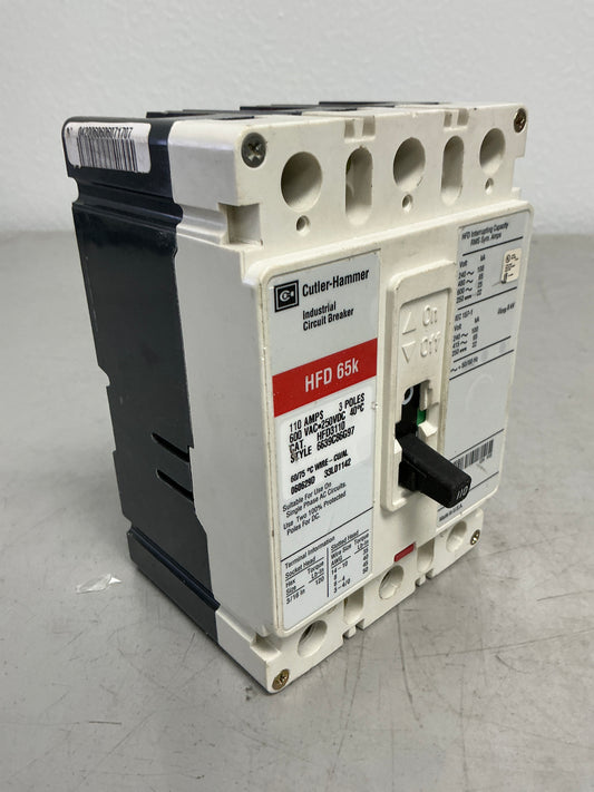 New HFD3110 3 Poles, 110 Amps, 600 Volts