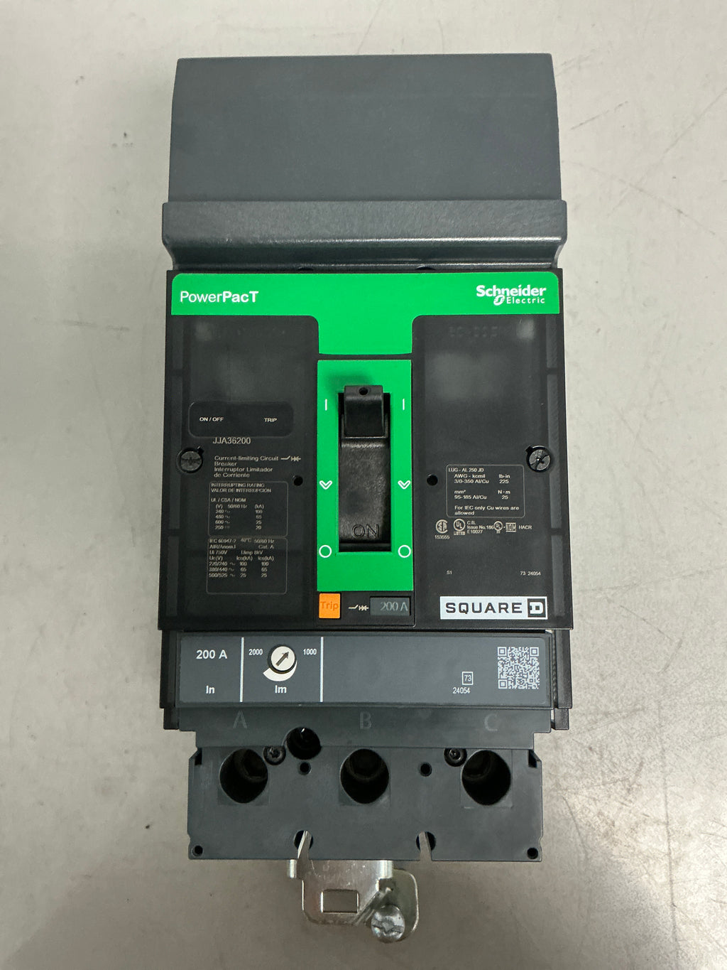 New Square D JJA36200 3 Pole, 200 Amps, 600 Volts