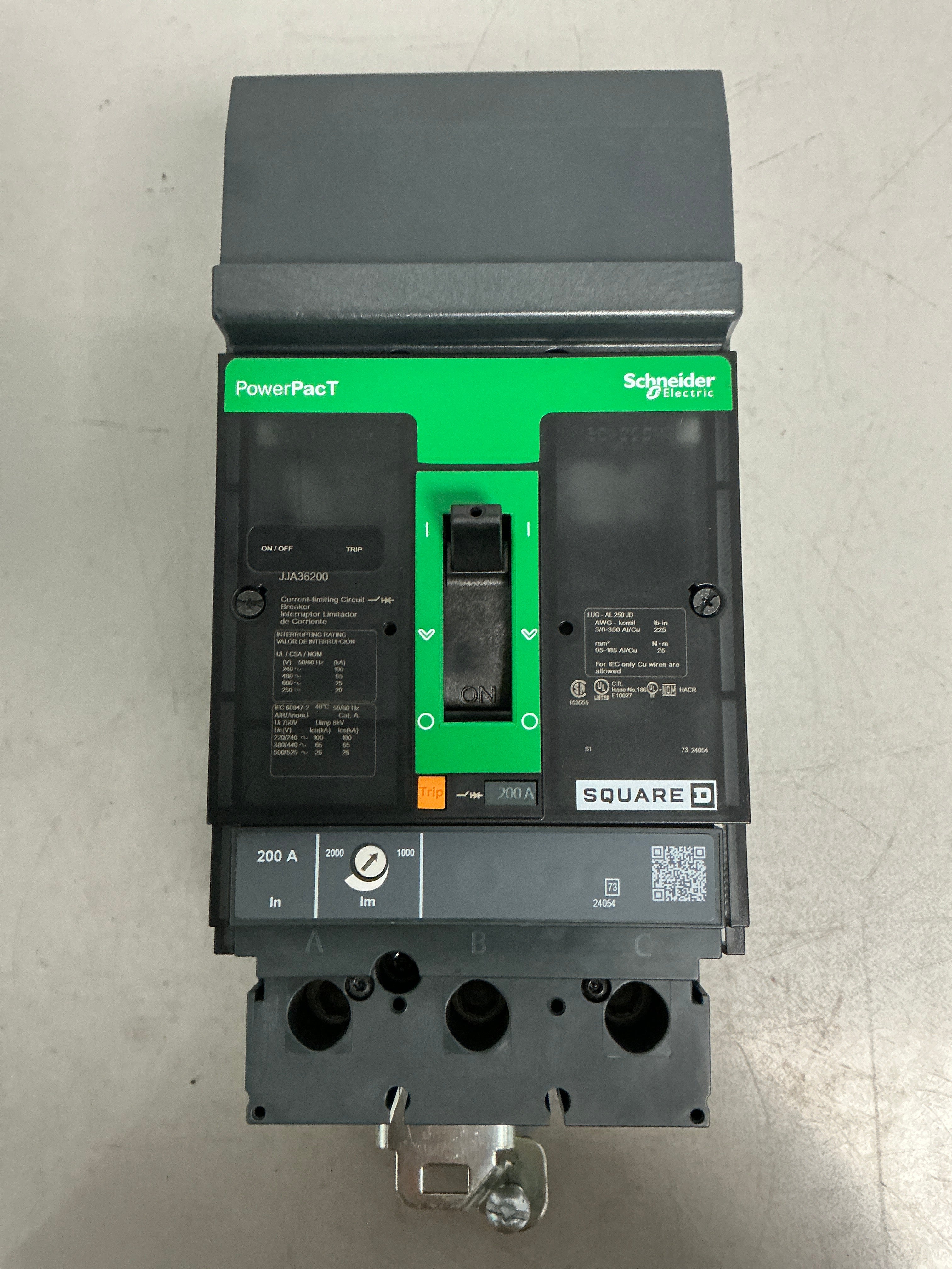 New Square D JJA36200 3 Pole, 200 Amps, 600 Volts