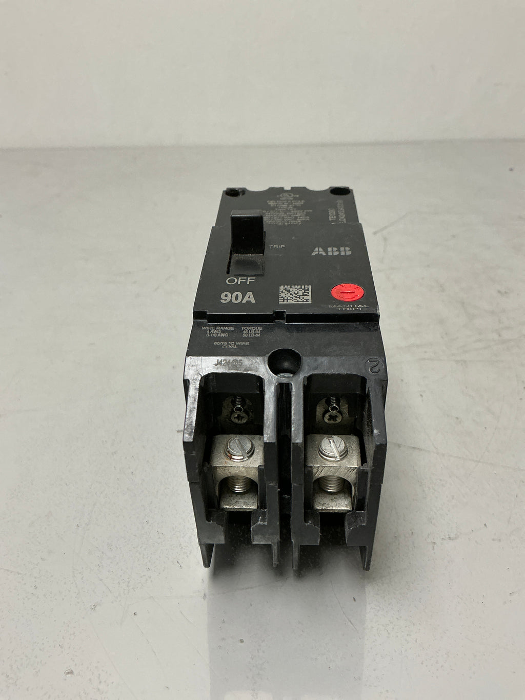 Used ABB TEY290 2 Pole, 90 Amps, 480 Volts Circuit Breaker