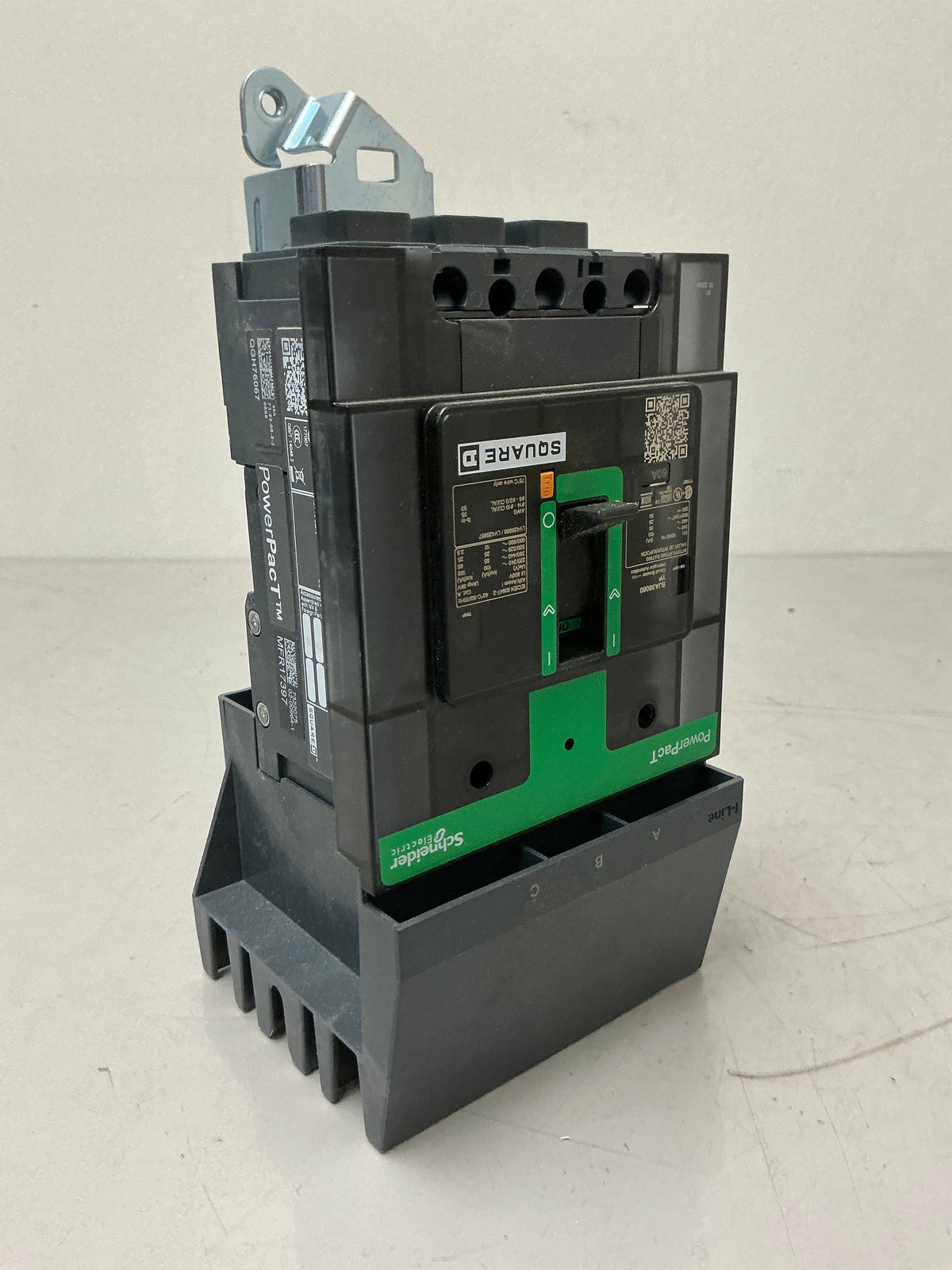 Used Square D BJA36060 3 Pole, 60Amps, 480 Volts Circuit Breaker