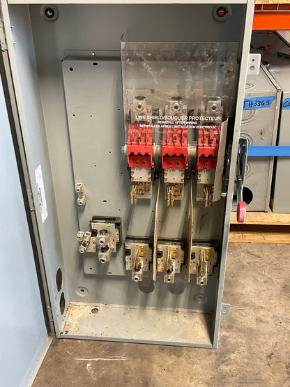 Used Cutler-Hammer DH365NRK Disconnect 400 Amp 600 Volt Fusible Outdoor