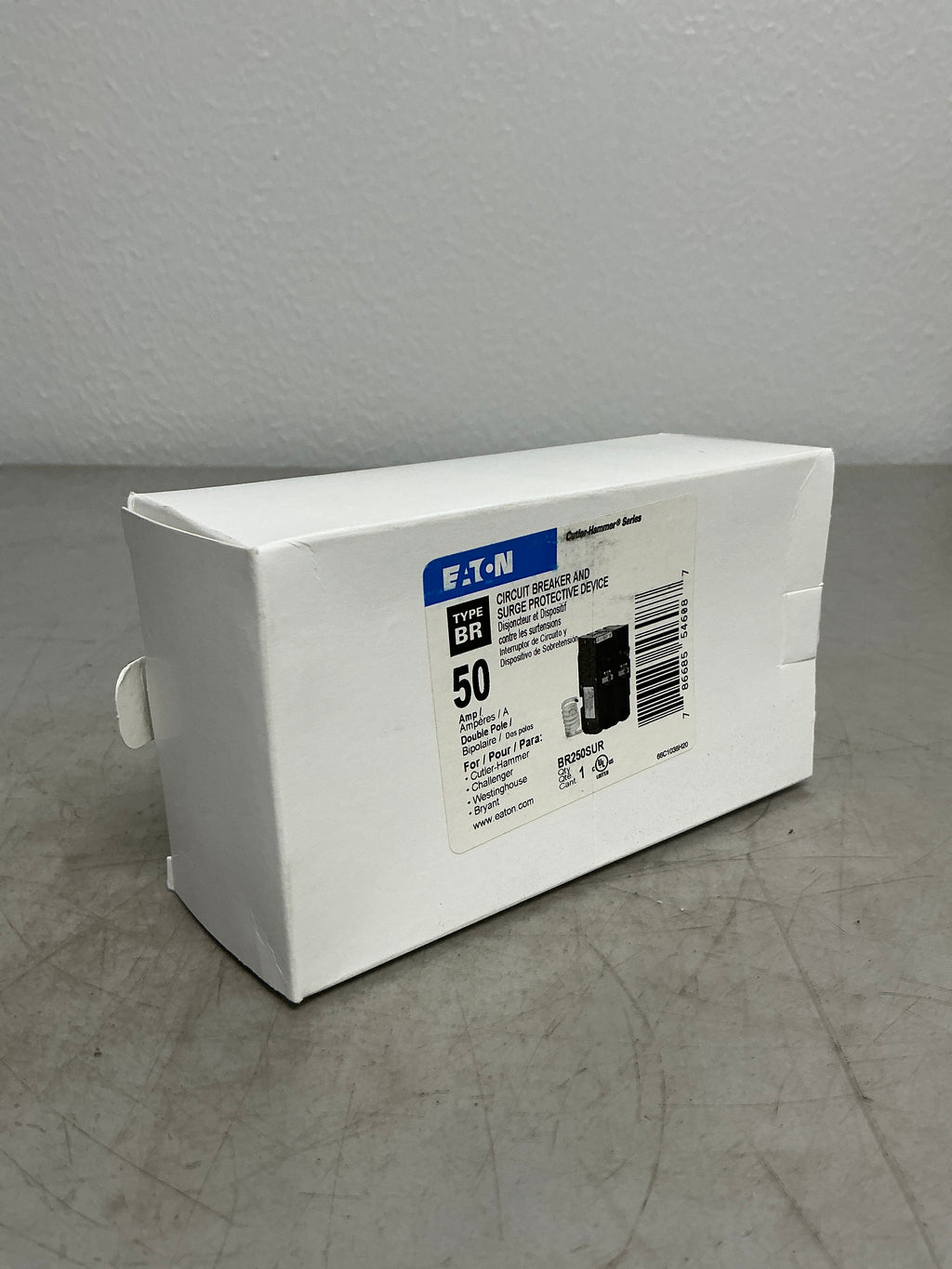 New Eaton BR250SUR 2 Pole, 50 Amps, 120/240 Volts Circuit Breaker