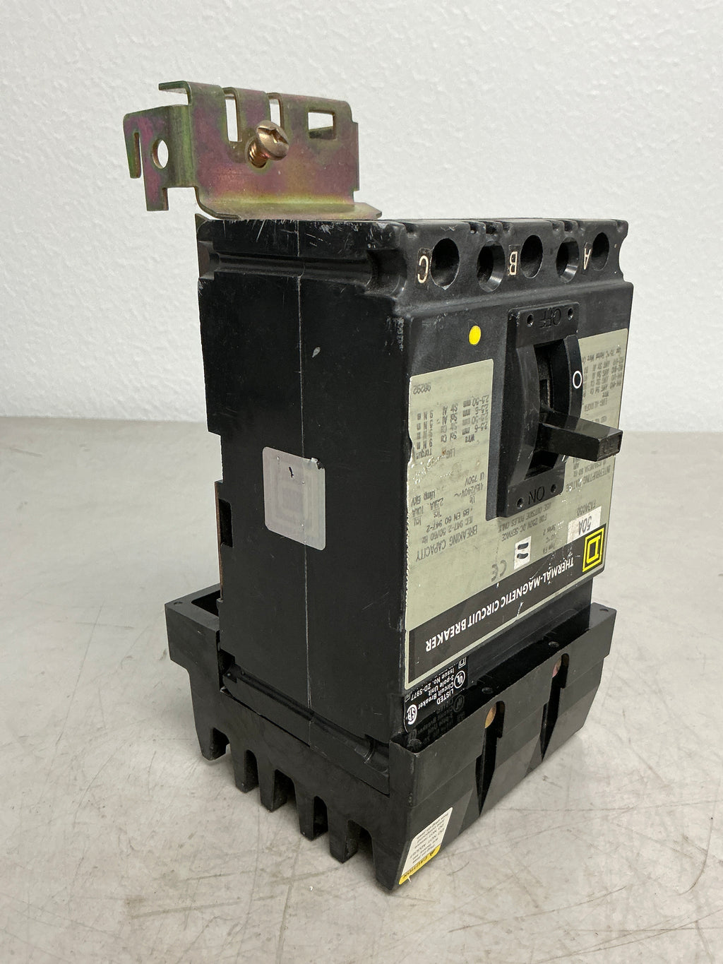 Used Square D FA34050 3 Pole, 50 Amps, 480 Volts Circuit Breaker
