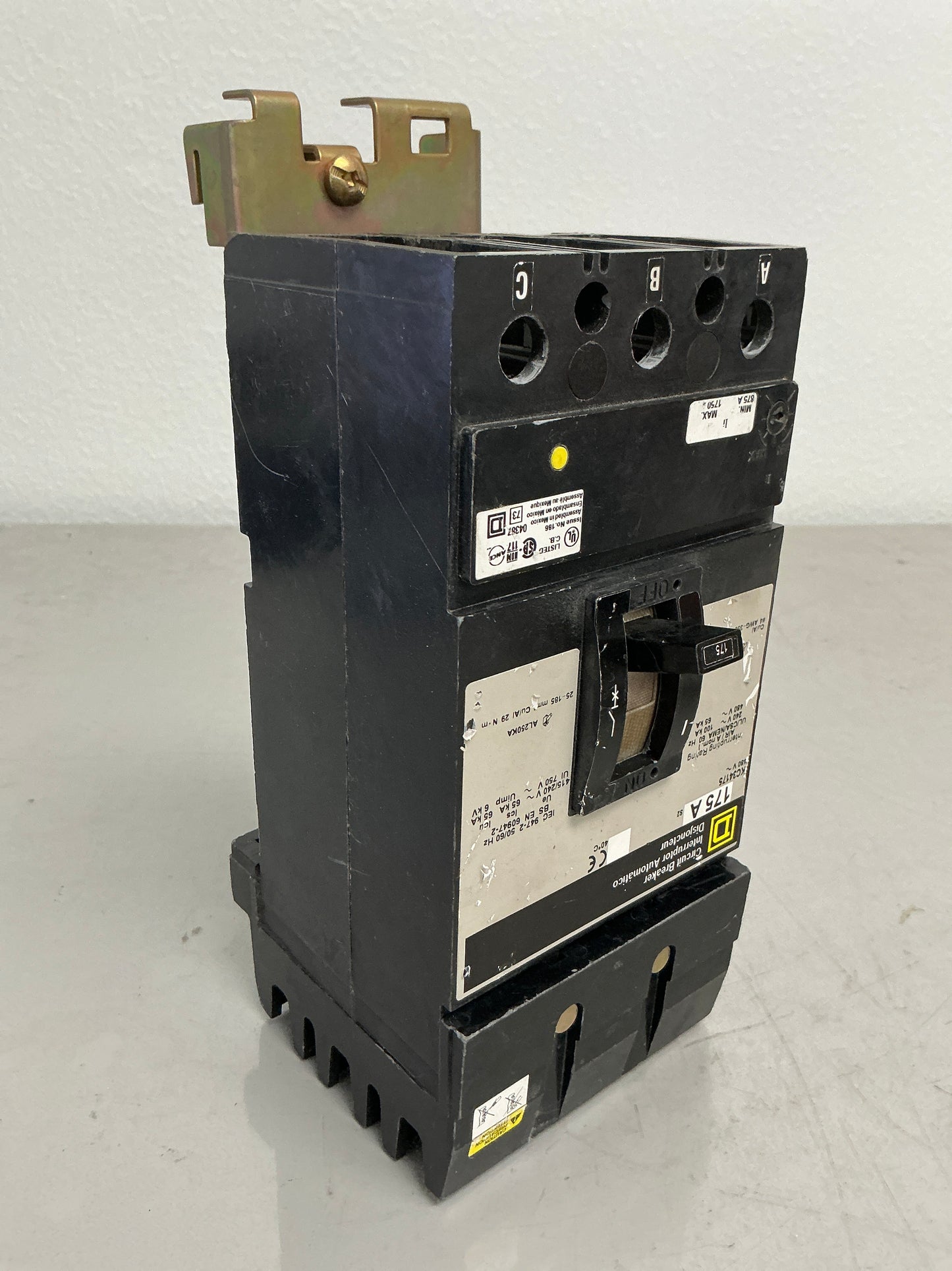 Used Square D KC34175 3 Pole, 175 Amps, 600 Volts