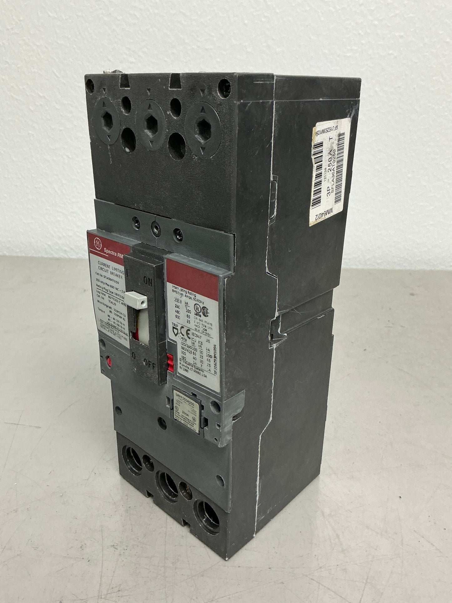 Used SFLA36AT0250 3 Pole, 250 Amps, 600 Volts