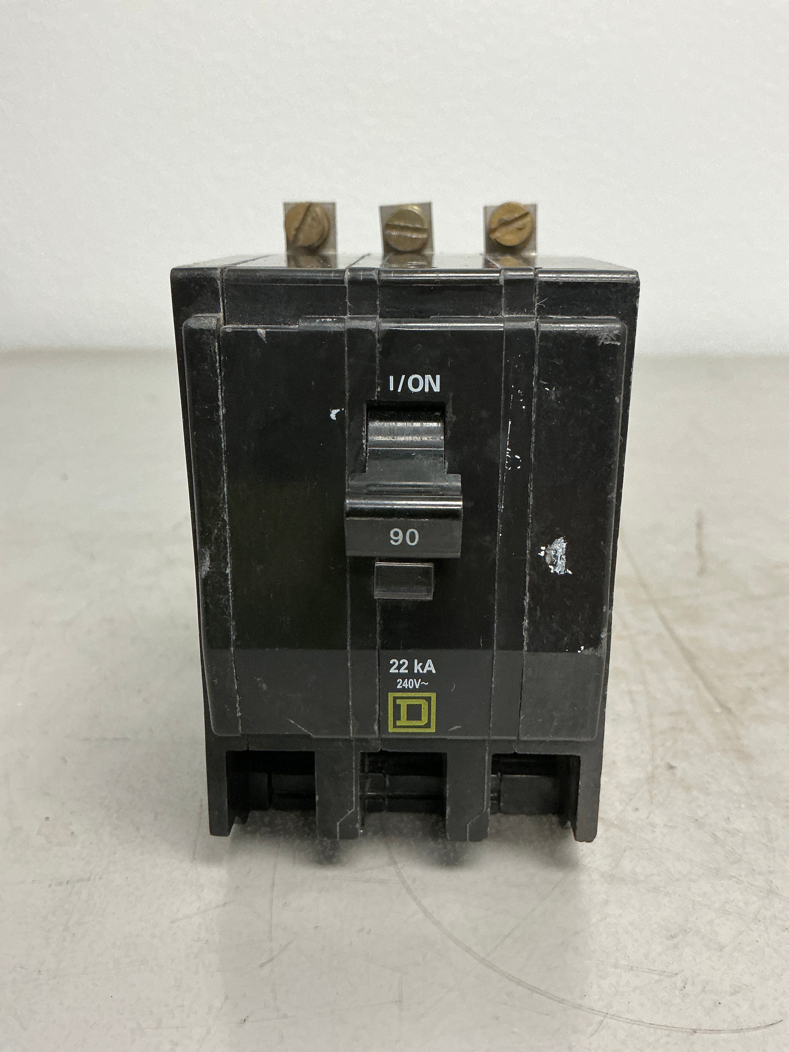 Used Square D QOB390VH 3 Pole, 90 Amps, 240 Volts