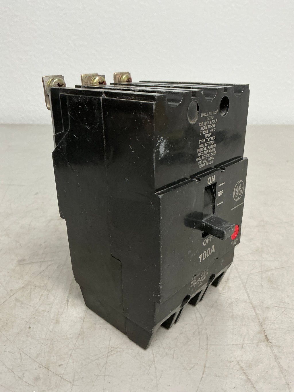 Used TEY3100 3 Pole, 100 Amps, 480 Volts Circuit Breaker