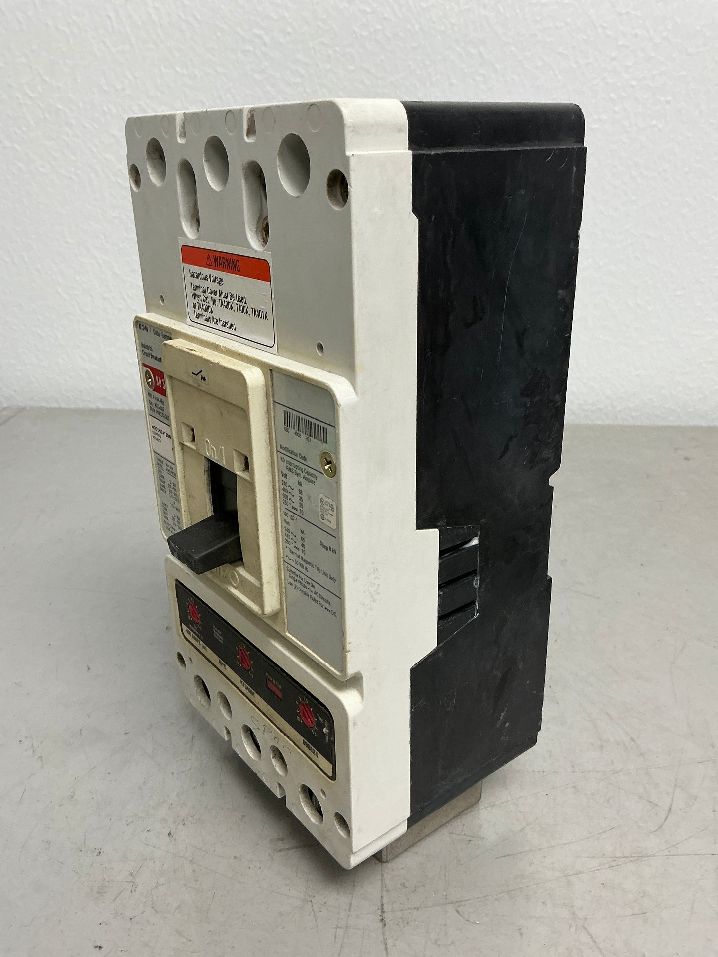 Used KD3400 3 Pole, 400 Amps, 600 Volts