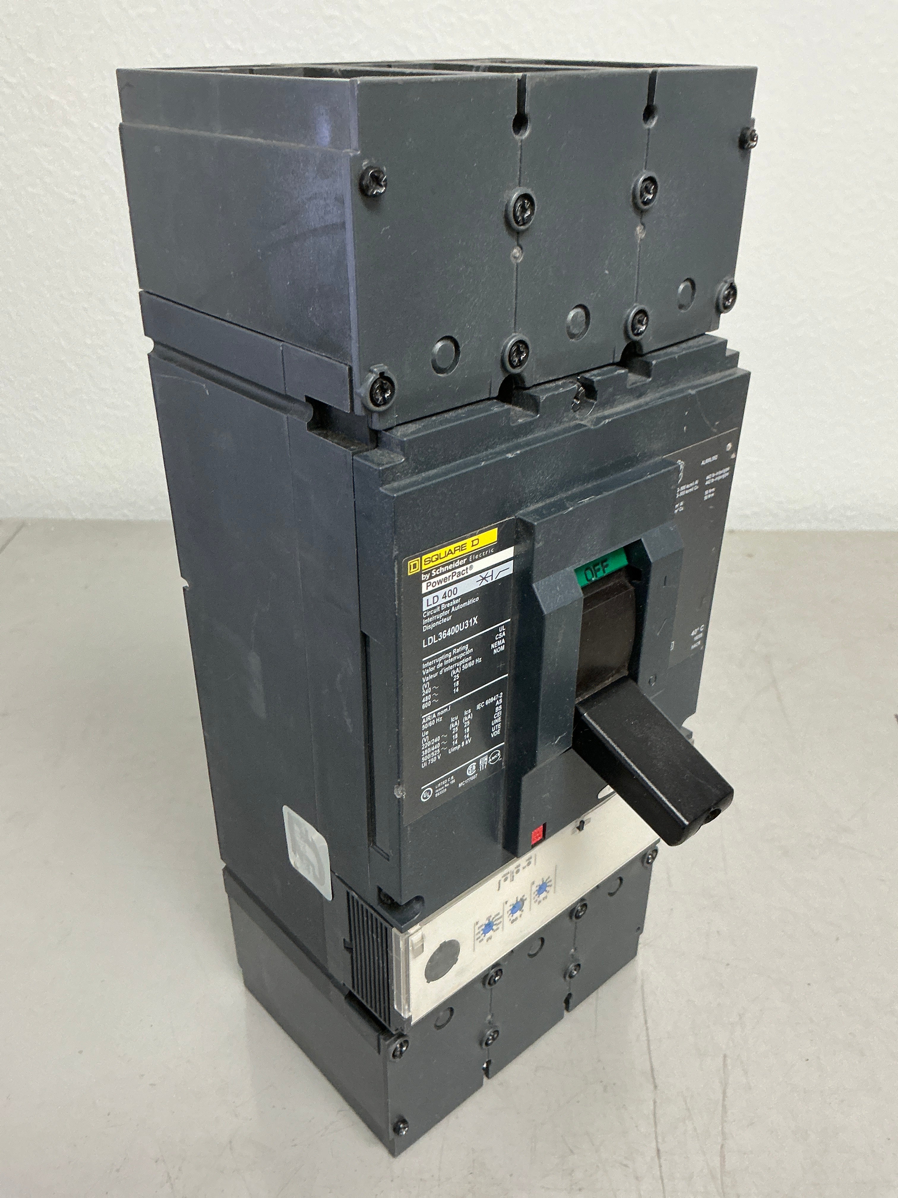 New Square D LDL36400U31X 3 Pole, 400 Amps, 600 Volts
