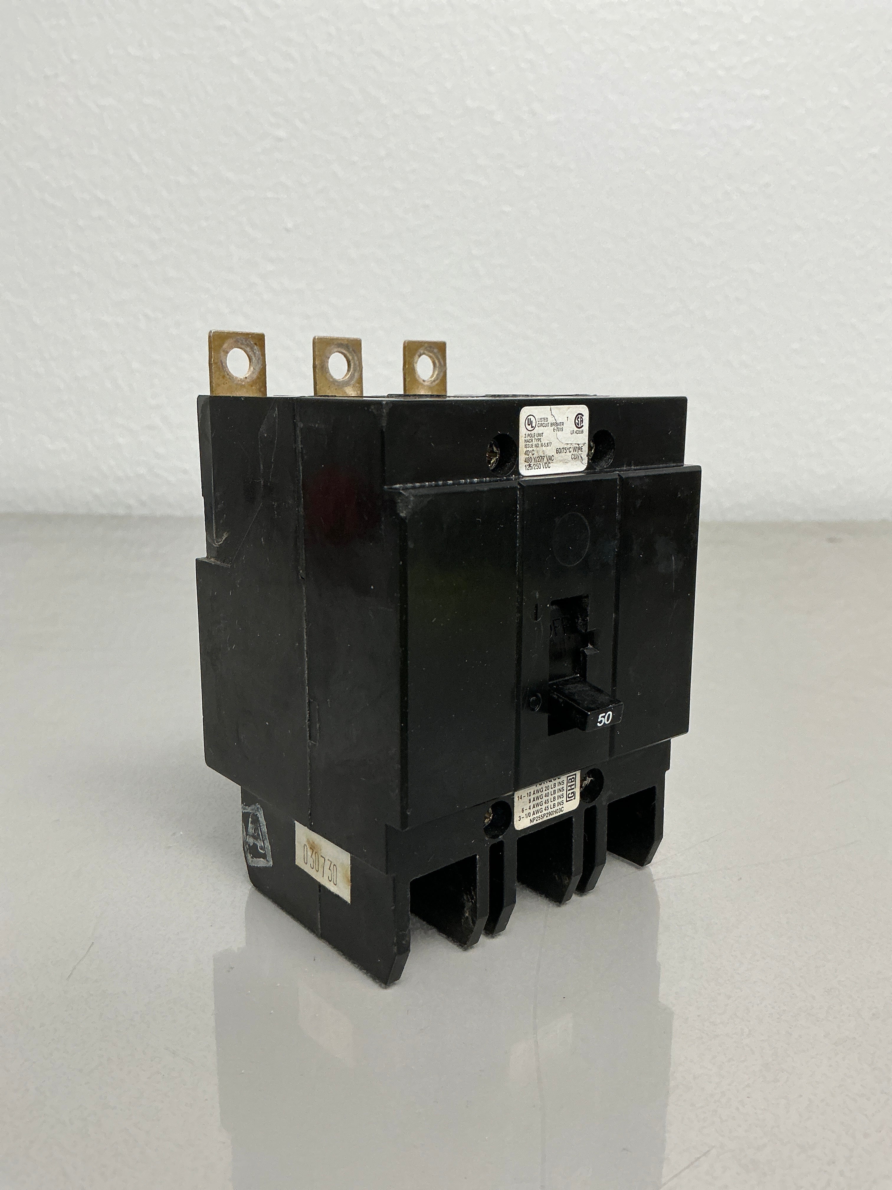 Used GHB3050 3 Pole, 50 Amps, 480/277 Volts