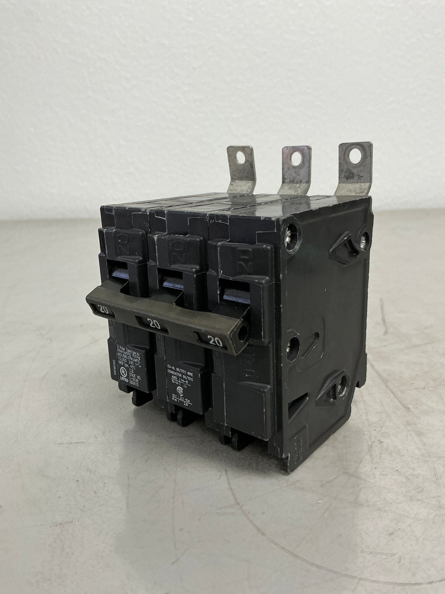 Used Siemens B320 3 Pole, 20 Amps, 240 Volts