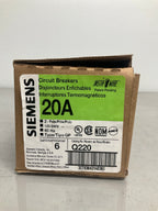 New Siemens Q220 2 Poles, 20 Amps, 240 Volts