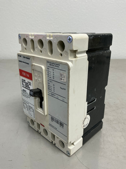 Used Eaton FDB3100L 3 Poles, 100 Amps, 600 Volts