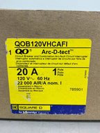 New Square D QOB120VHCAFI 1 Pole, 20 Amps, 120 Volts