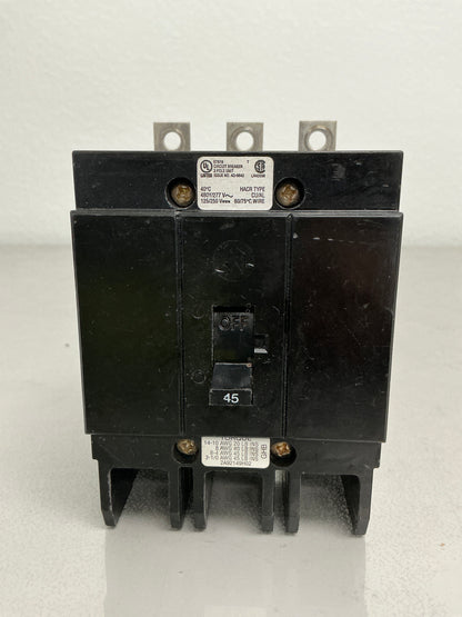 Used GHB3045 3 Pole, 45 Amps, 480 Volts