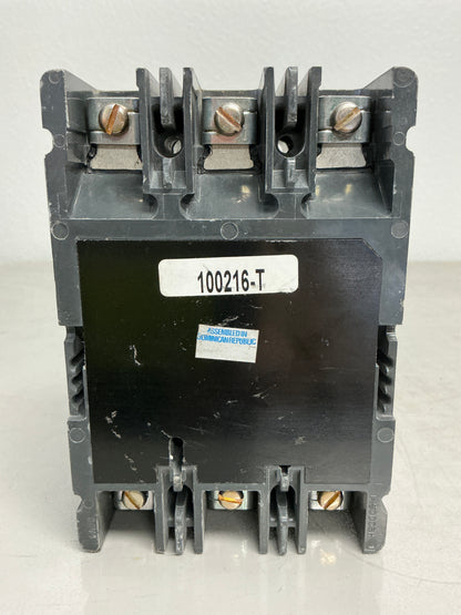 Used Eaton FDB3100L 3 Poles, 100 Amps, 600 Volts