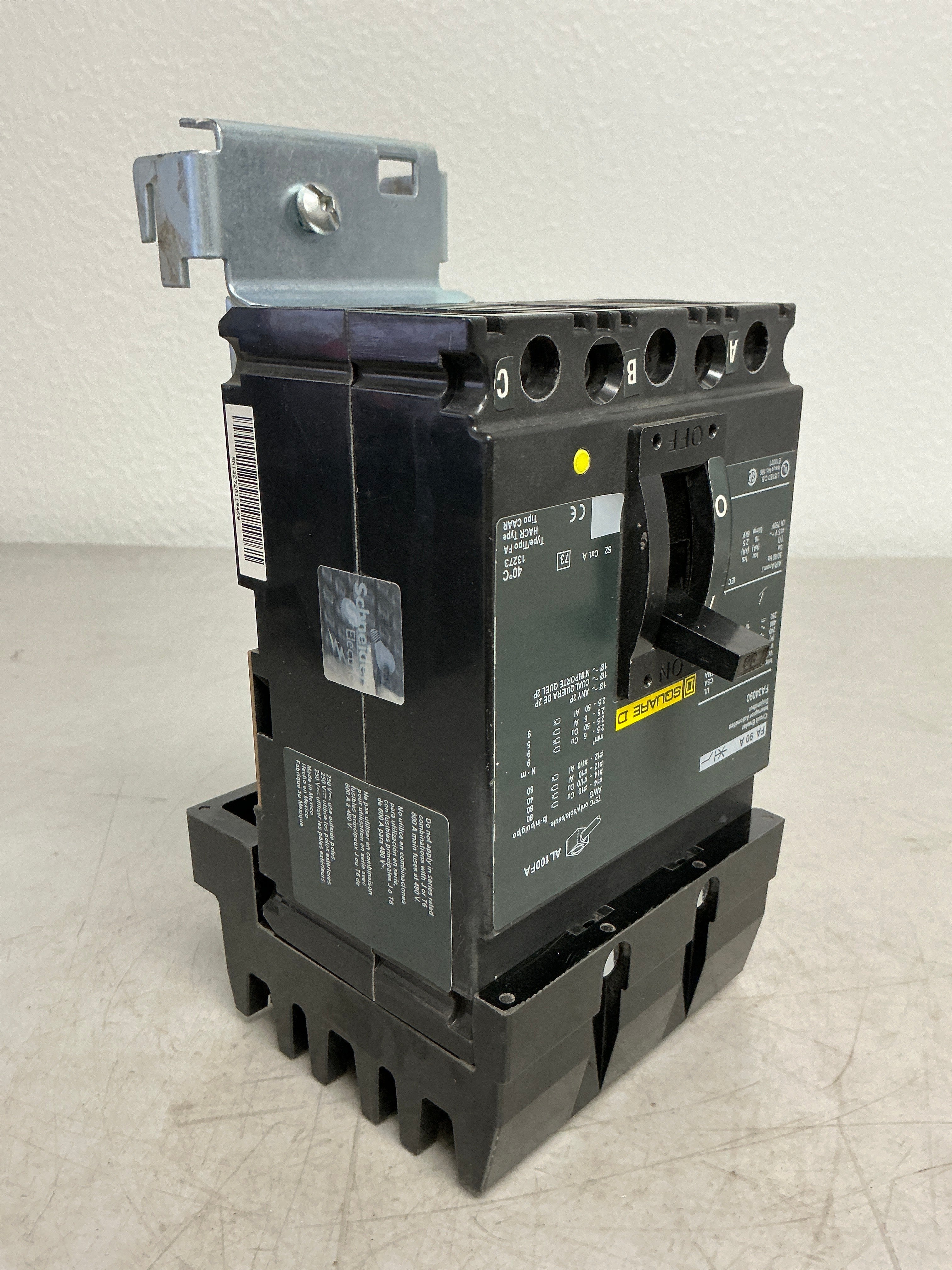 New Square D FA34090 3 Pole, 90 Amps, 480 Volts Circuit Breaker