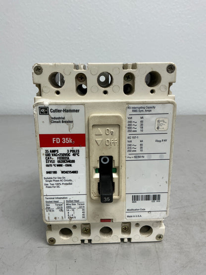*CHIPPED* Used FD3035L 3 Pole, 35 Amps, 600 Volts