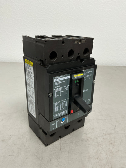 Used Square D JDL36200 3 Pole, 200 Amps Circuit Breaker