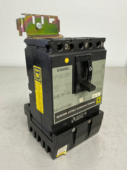 Used Square D FC34020 3 Pole, 20 Amps, 600 Volts