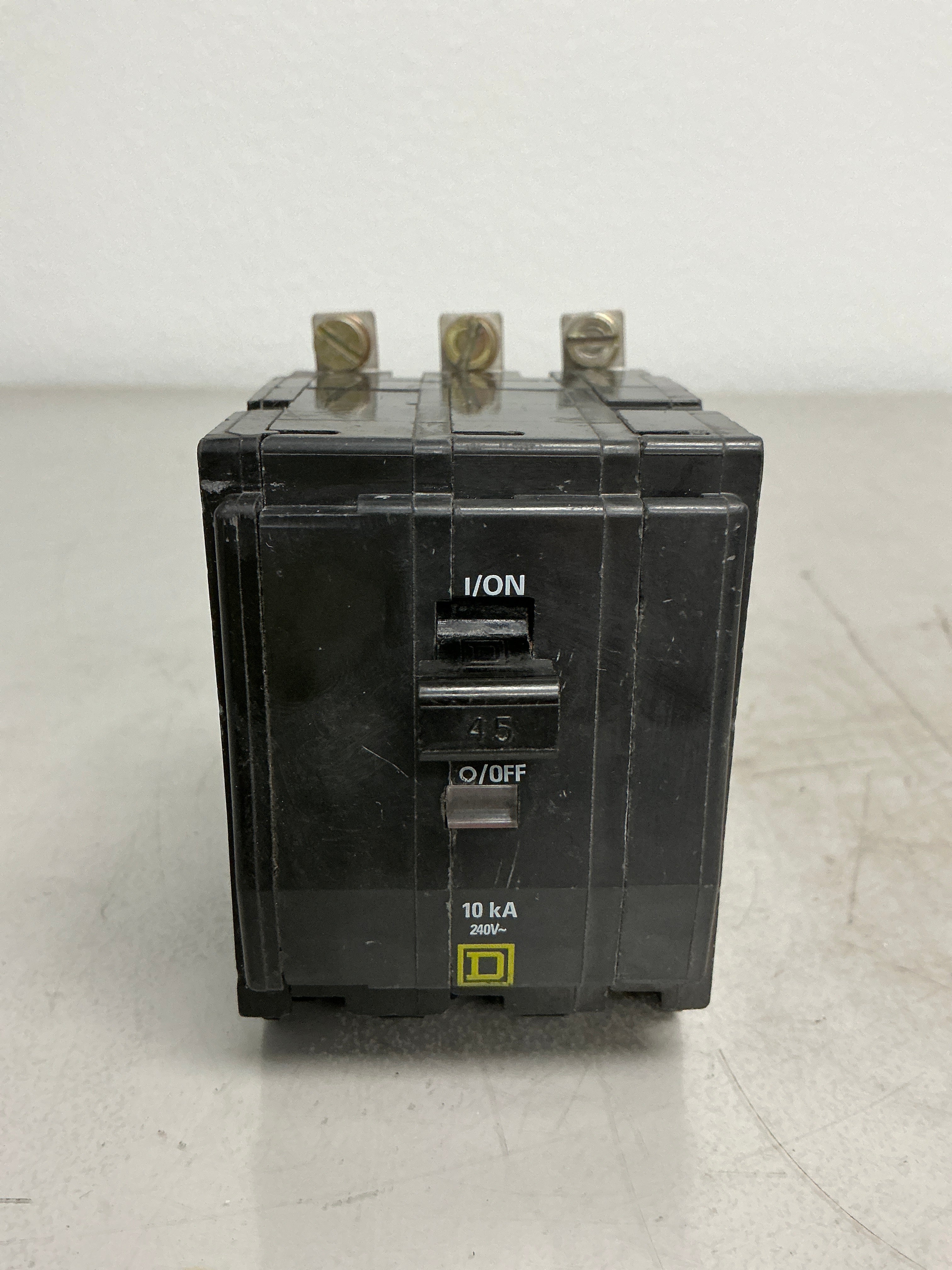 Used Square D QOB345 3 Pole, 45 Amps, 240 Volts