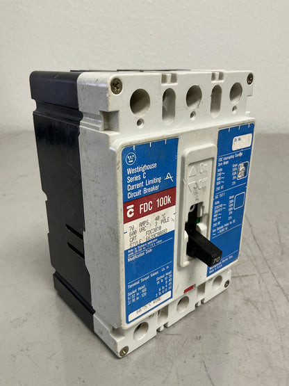 *CHIPPED* Used FDC3070 3 Poles, 70 Amps, 600 Volts