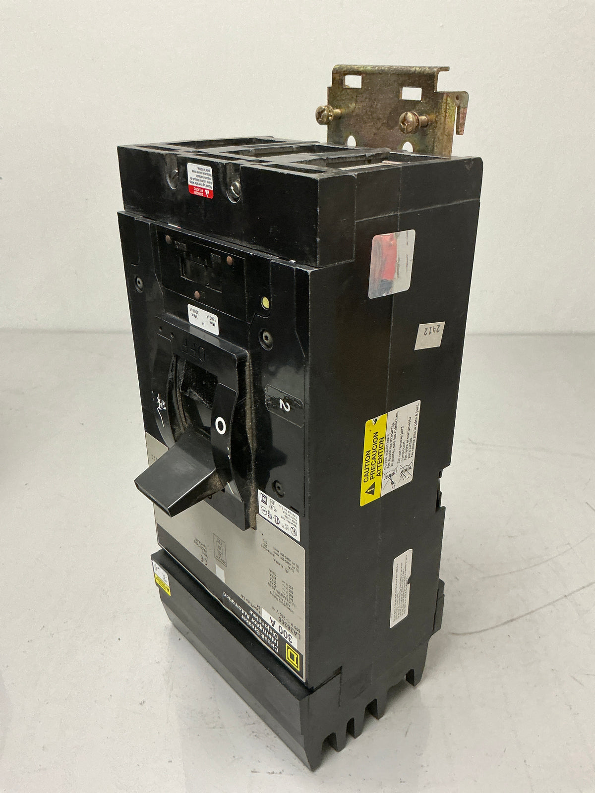 Used Square D LA36300 3 Pole, 300 Amps, 600 Volts Circuit Breaker