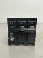 Used Eaton BR315 3 Pole, 15 Amps, 240 Volts