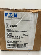 New Eaton EHD3050 3 Pole, 50 Amps, 480 Volts Circuit Breaker