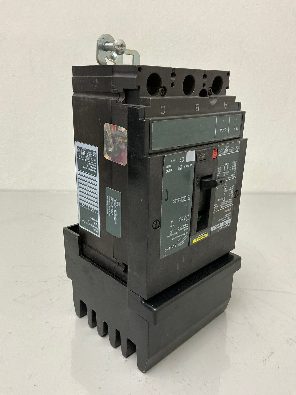 New Square D HGA36025 3 Pole, 25 Amps, 480 Volts Circuit Breaker