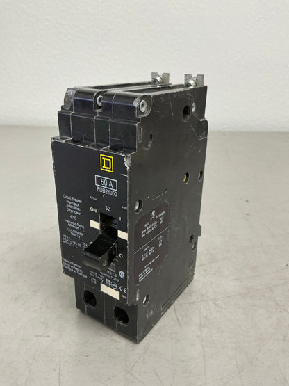 Used Square D EDB24050 2 Pole, 50 Amps, 480 Volts