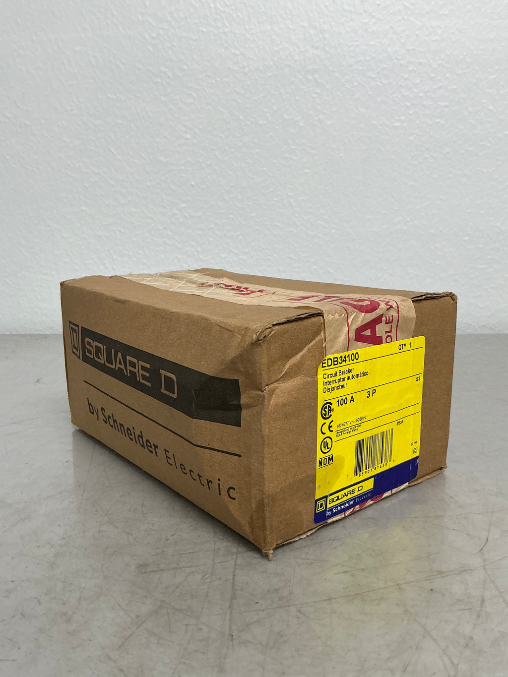 New Square D EDB34100 3 Pole, 100 Amps, 480 Volts