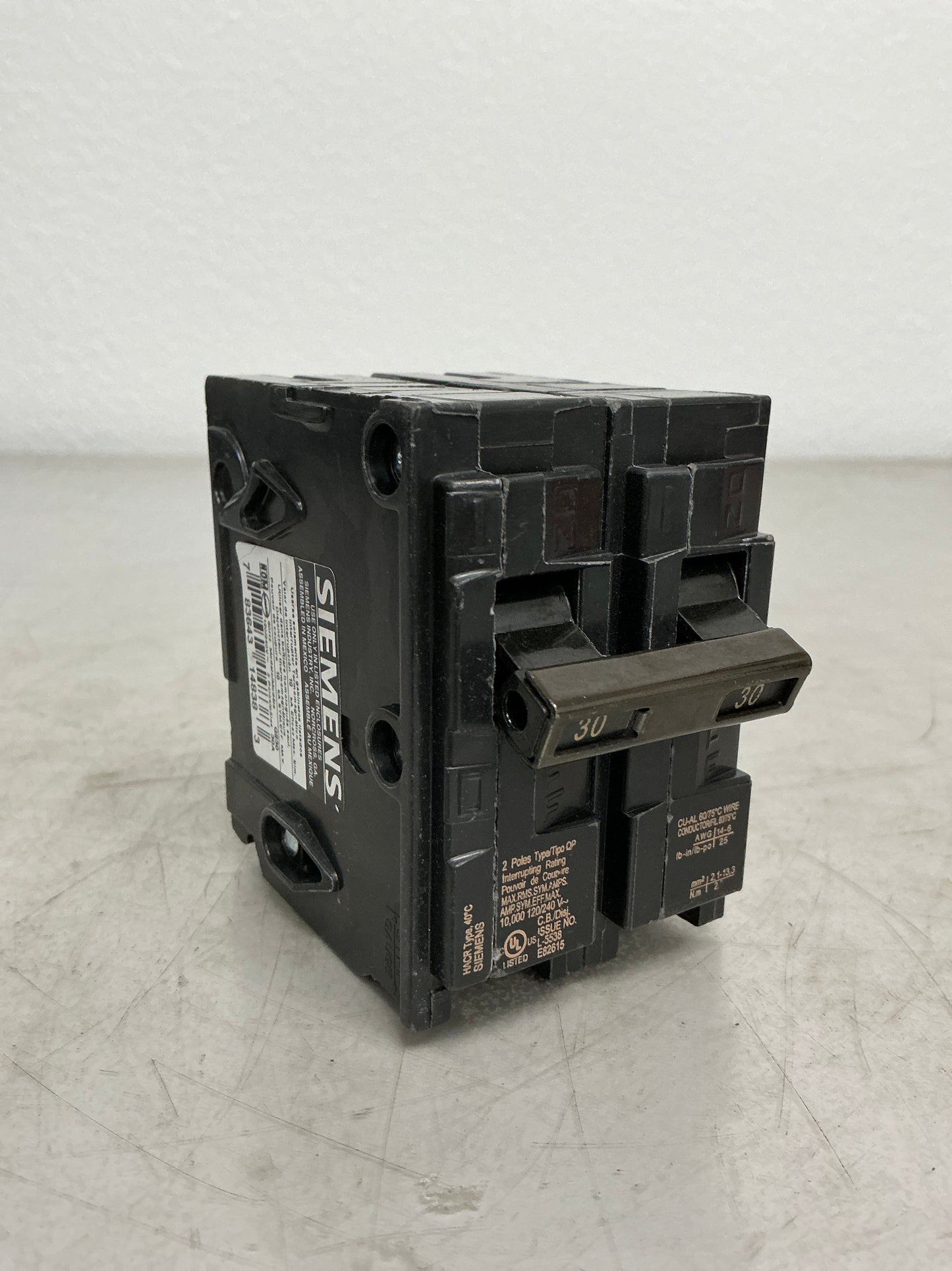 Used Siemens Q230 2 Pole, 30 Amps, 240 Volts