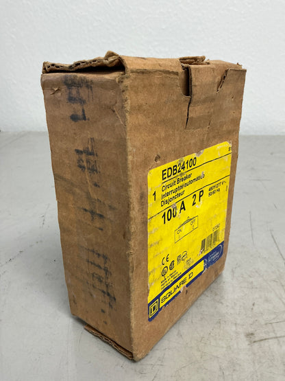 New Square D EDB24100 2 Pole, 100 Amps, 480 Volts